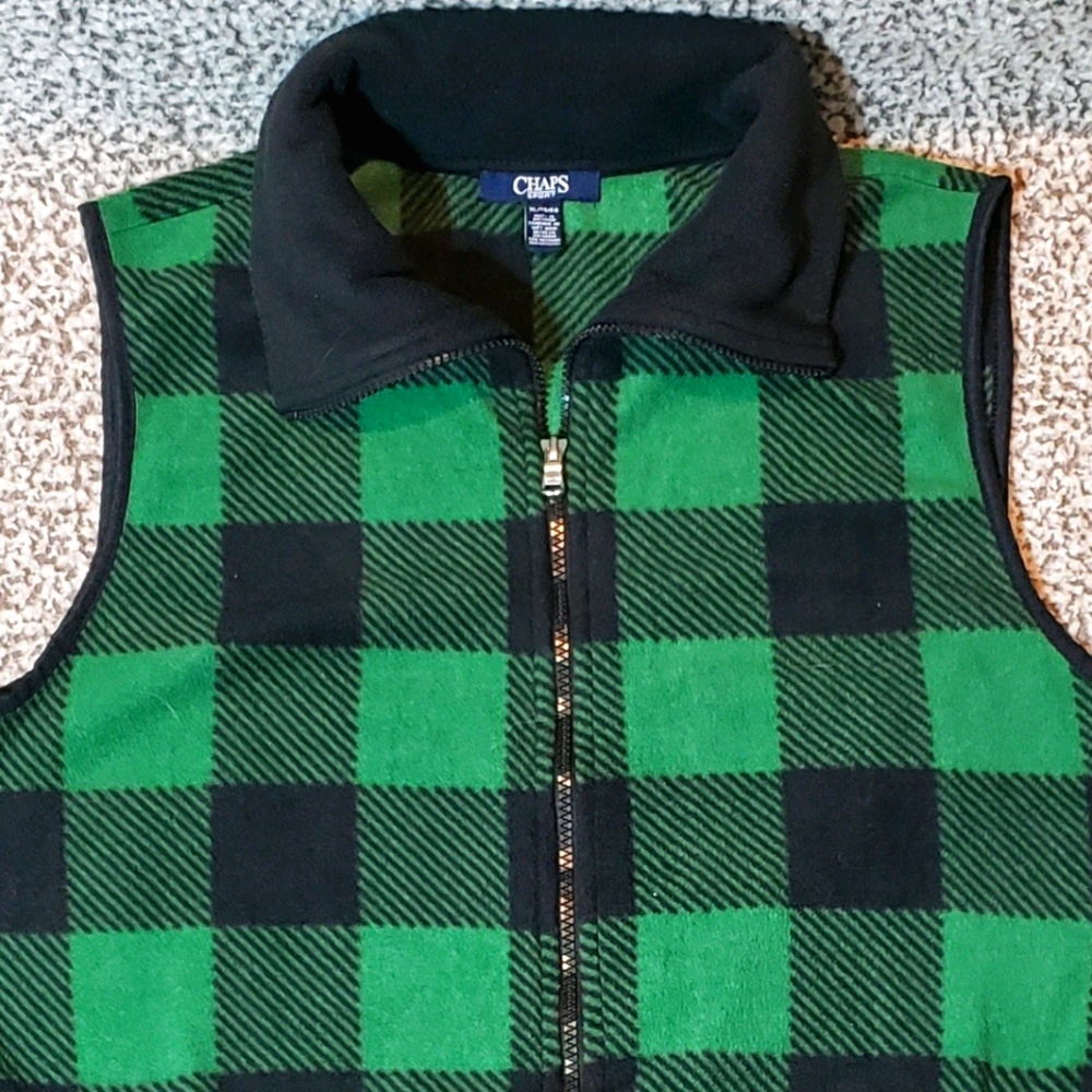 Chaps Sport by Ralph Lauren Women's Plaid Vest